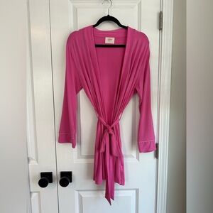In My Sundays Petal Pink Short Robe NWOT Size Small